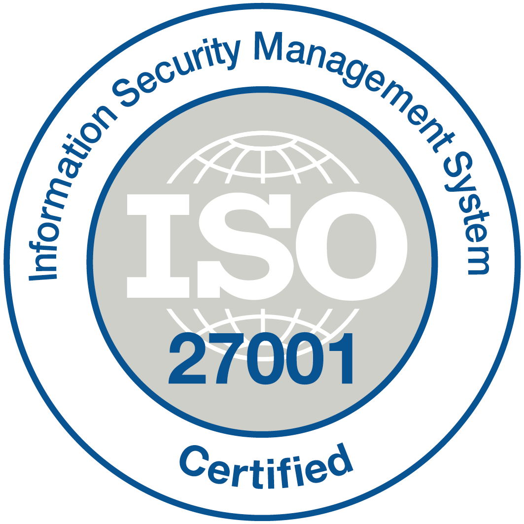 Certiified by ISO27001